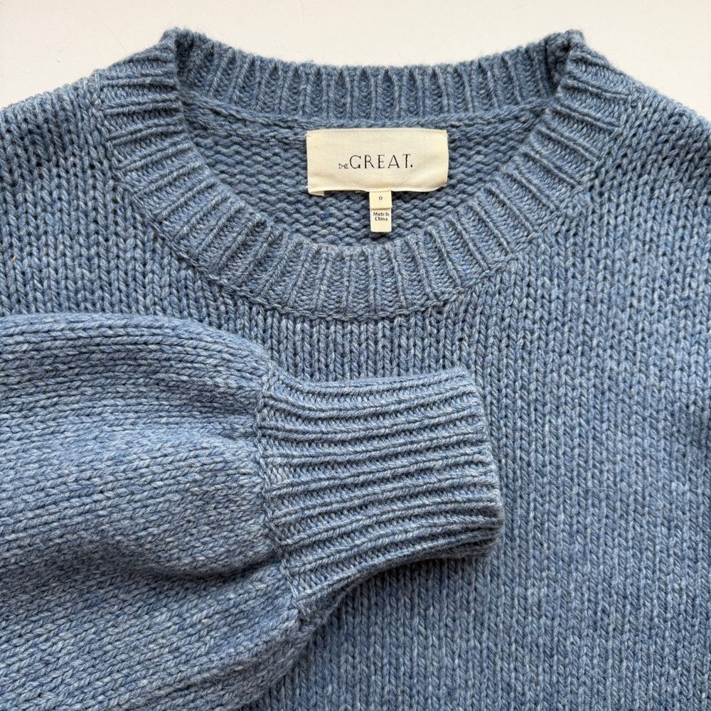 The Great The Bubble Pullover Lambswool Riverbed Size (0/XS) - Picture 6 of 12